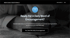 Desktop Screenshot of mensdailydevotional.com