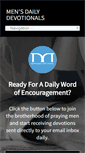 Mobile Screenshot of mensdailydevotional.com